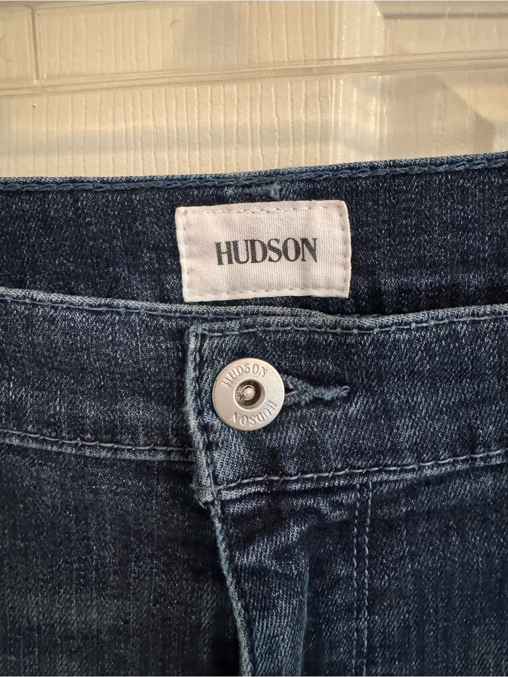 Hudson Blair High Rise Super Skinny Jeans Size 31 Dark Wash - Picture 6 of 14